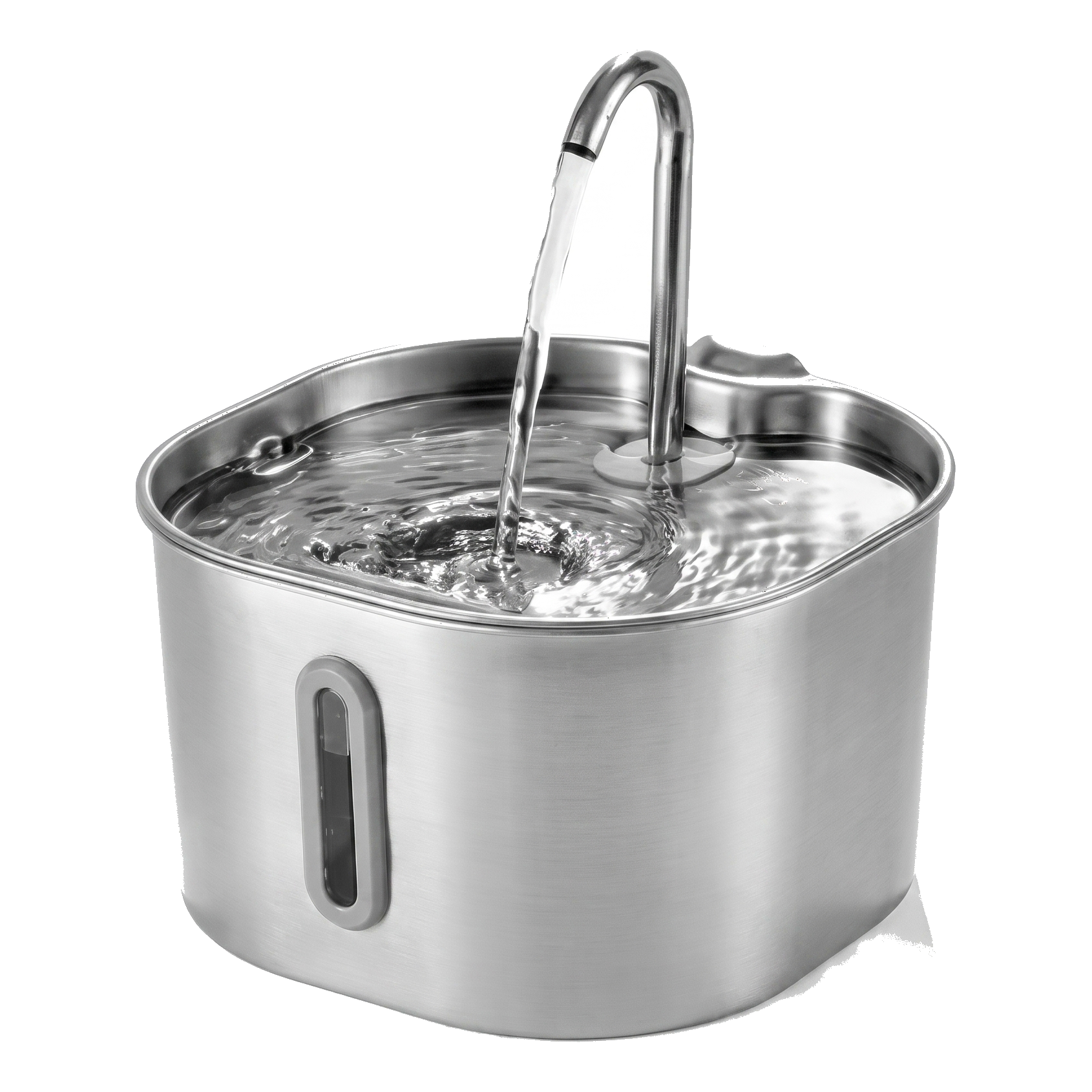 Pawqua 2.2L stainless steel pet fountain